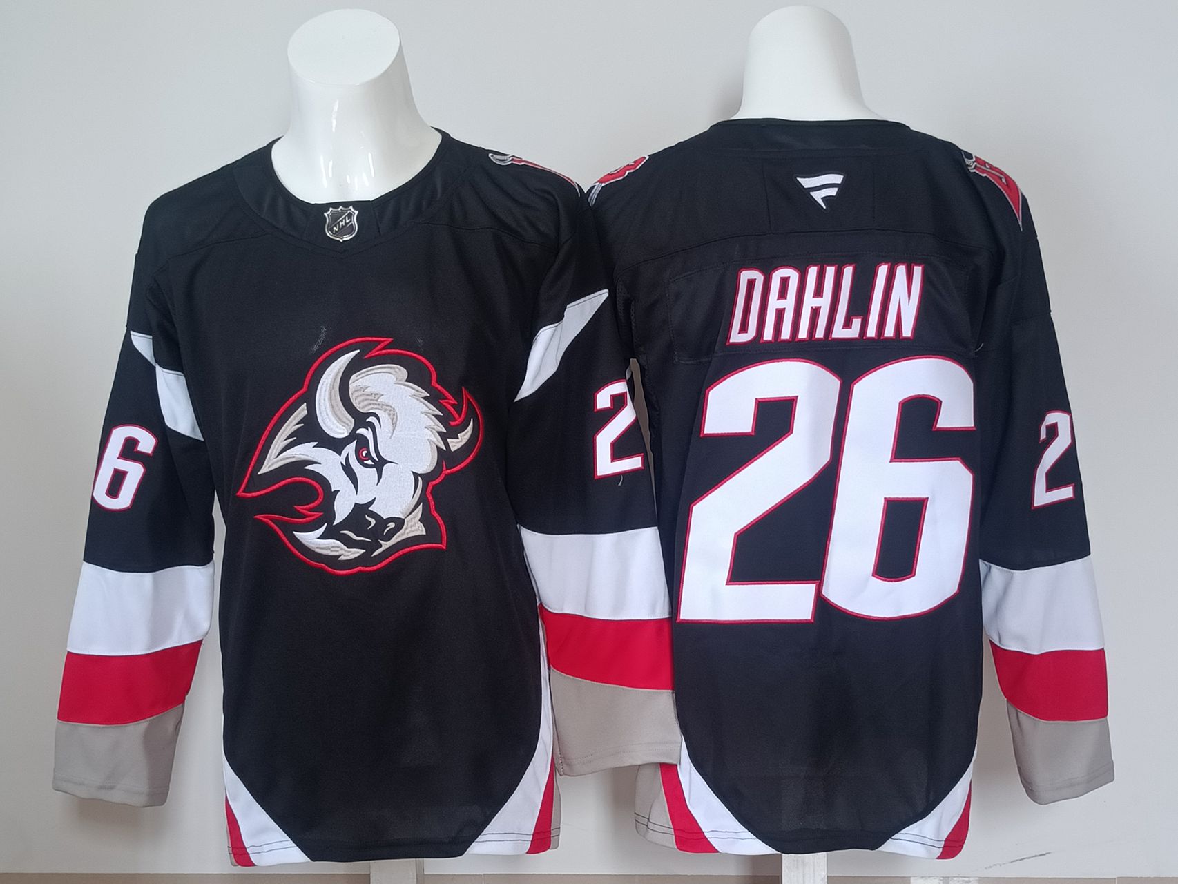 Men Buffalo Sabres #26 Dahlin Black 2025 NHL Jersey style 002
